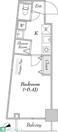 BluRock新宿河田町の物件間取画像